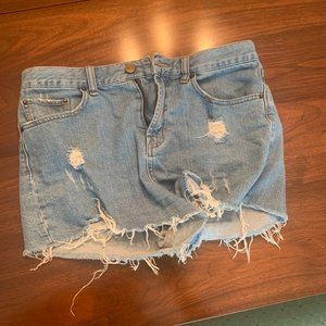 BDG Ripped High Waisted Jean Shorts